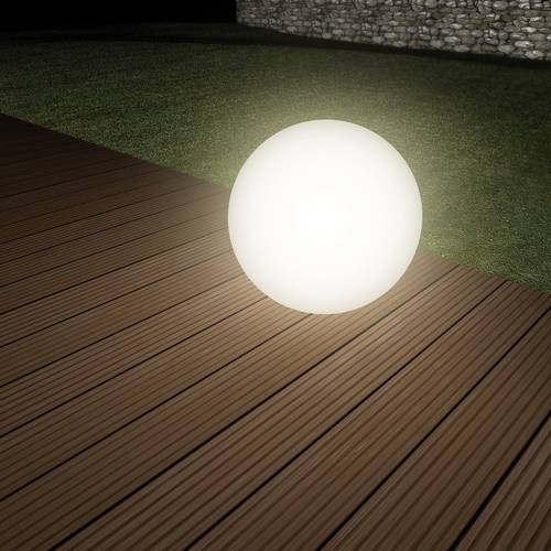 Heitronic 35419 Boule Solar-Dekoleuchte Kugel LED LED fest eingebaut 0.2 W Weiß