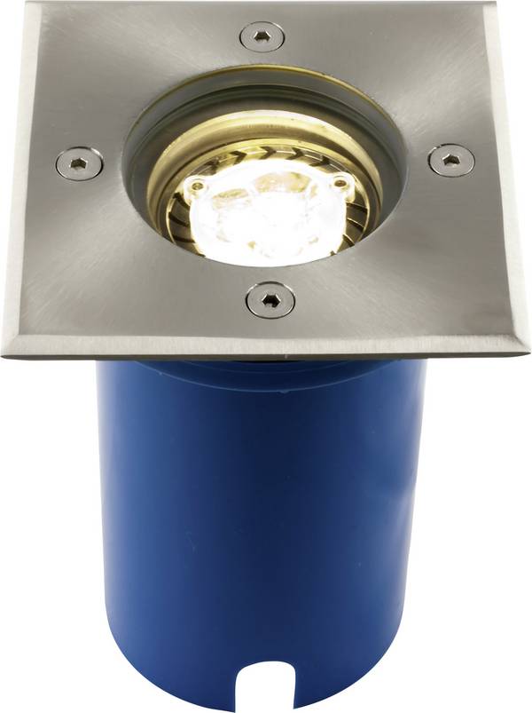 Heitronic Potsdam 36853 Bodeneinbauleuchte GU10 LED   7 W Silber