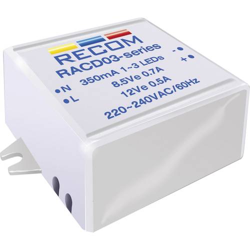 Recom Lighting RACD03-700 LED-Konstantstromquelle 3 W 700 mA 4.5 V/DC Betriebsspannung max.: 264 V/AC