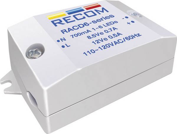 Recom Lighting RACD06-700 LED-Konstantstromquelle 6 W 700 mA 8.4 V/DC Betriebsspannung max.: 264 V/AC