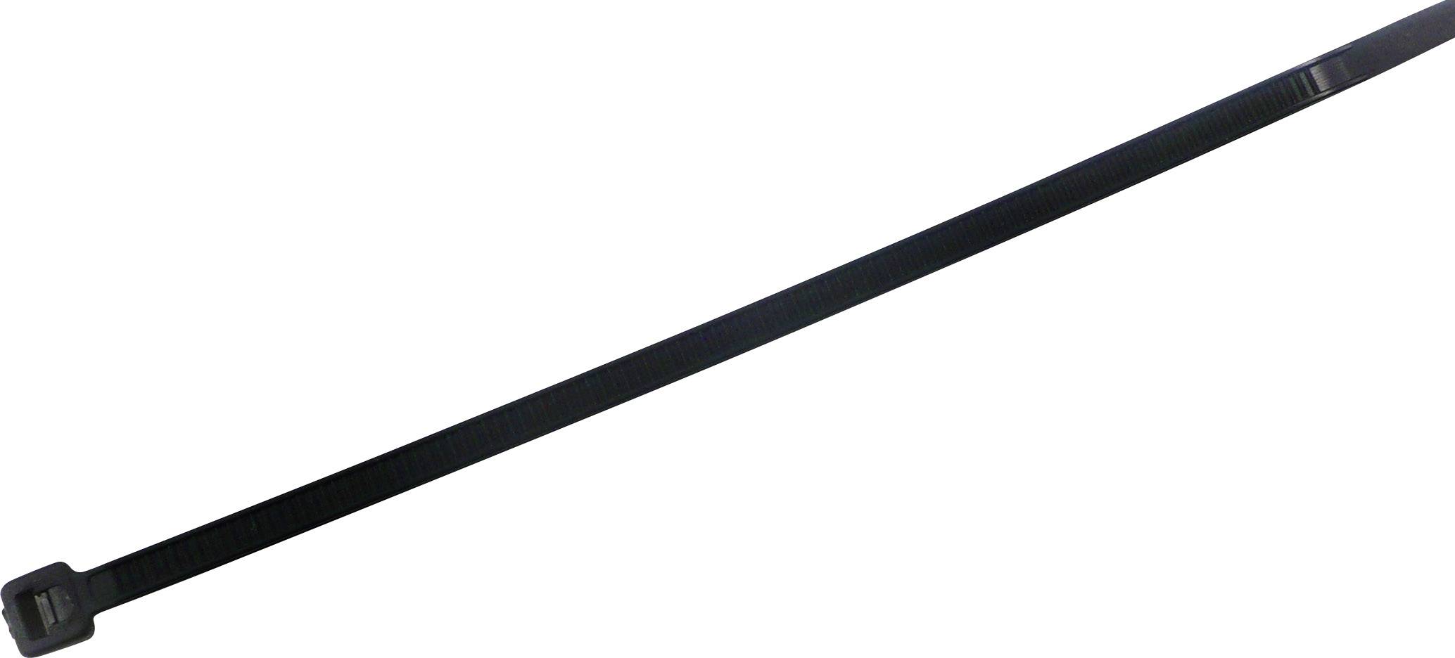 TRU COMPONENTS 1577976 Kabelbinder 140 mm 3.60 mm Schwarz 
