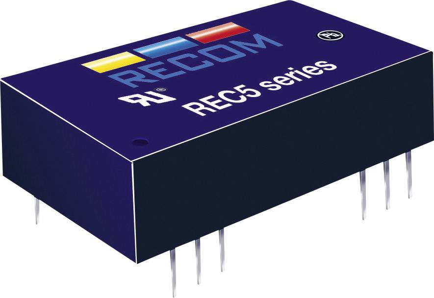RECOM REC5-2412SRW/H2/A DC/DC-Wandler, Print 24 V/DC 12 V/DC 556mA 5W Anzahl Ausgänge: 1 x Inhalt 1St.