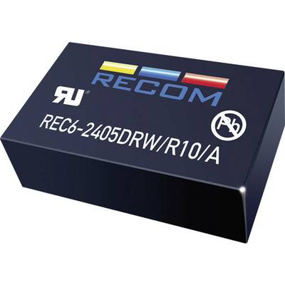 RECOM REC6-0505SRW/R10/A DC/DC-Wandler, Print 5 V/DC 5 V/DC 1 A 6 W Anzahl Ausgänge: 1 x