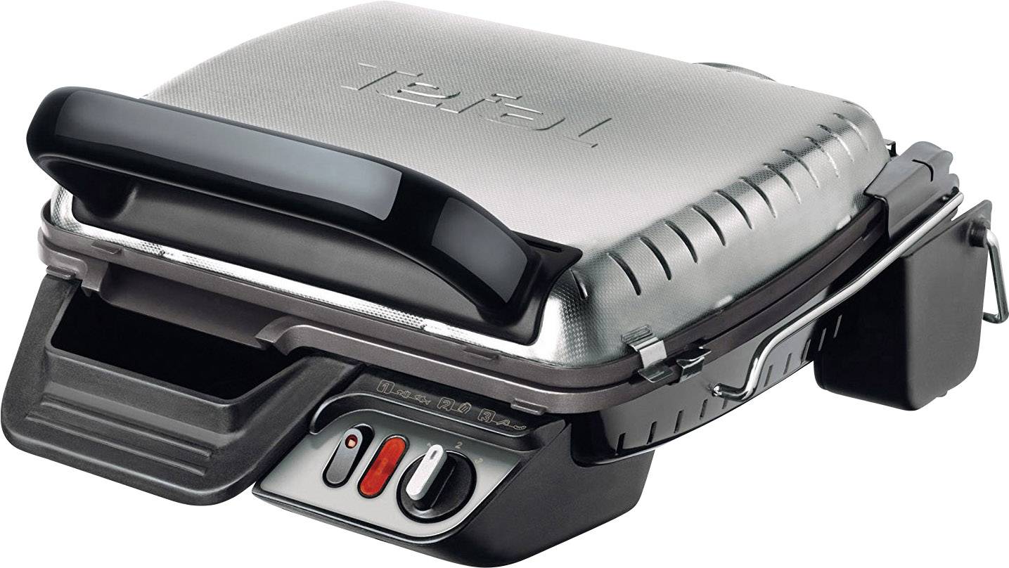 Tefal GC 3060 Tisch Kontaktgrill Grillfunktion, kabelgebunden, mit wechselbaren Platten Schwarz-0