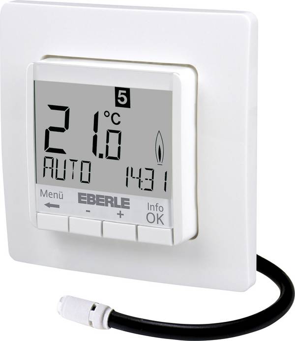 Eberle 527 8124 55 100 FIT 3F Raumthermostat Unterputz Tagesprogramm Heizen, Bodentemperatur 1 St.