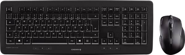 CHERRY DW5100 Funk Tastatur, Maus-Set  Deutsch, QWERTZ Schwarz