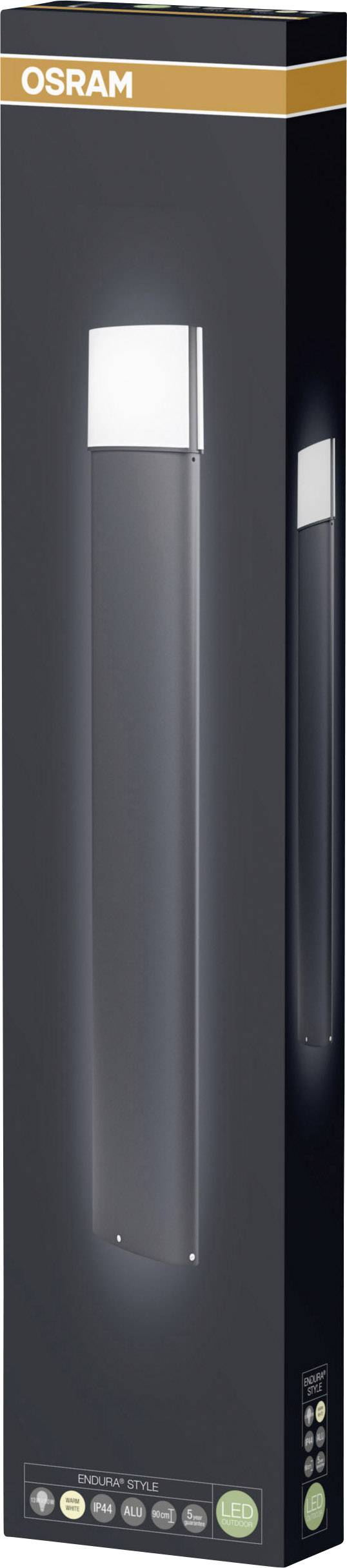 Verpackung einer Osram-LED-Röhre, abgebildet in einem schwarzen Design mit Produktbild, Osram-Logo und Energieeffizienzsymbolen.