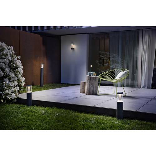 LEDVANCE 4058075205055 ENDURA® STYLE LANTERN MODERN L LED-Außenstandleuchte LED ohne Dunkelgrau