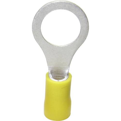 TRU COMPONENTS 1582977 Ringkabelschuh Querschnitt (max.)=6 mm² Loch-Ø=13 mm Teilisoliert Gelb 1 St.