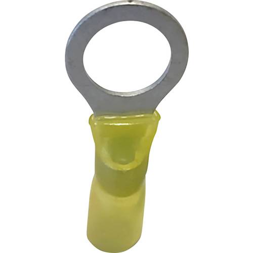 TRU COMPONENTS 1583073 Ringkabelschuh mit Schrumpfschlauch Querschnitt (max.)=6 mm² Teilisoliert Gelb 1 St.