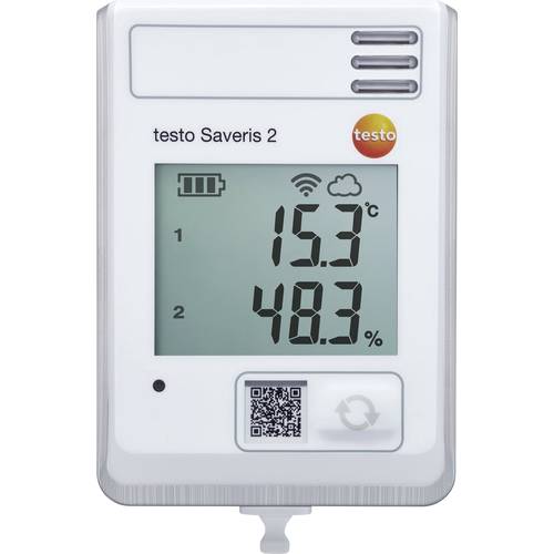 testo 0572 2034 Saveris 2-H1 Multi-Datenlogger kalibriert (ISO) Messgröße Temperatur, Luftfeuchtigkeit -30 bis 50 °C 0 b...
