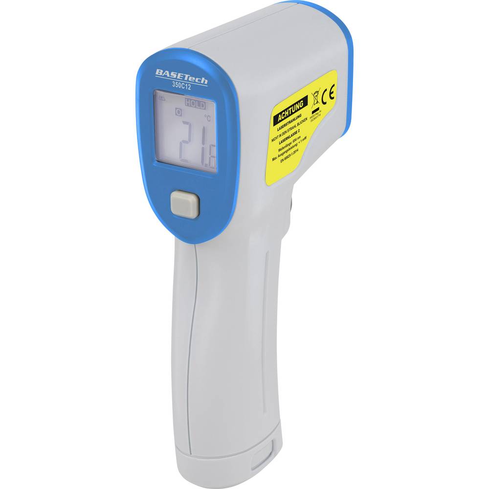 Infrarood-thermometer Basetech 350C12 Optiek (thermometer) 12:1 -50 tot 350 Â°C Pyrometer Kalibratie