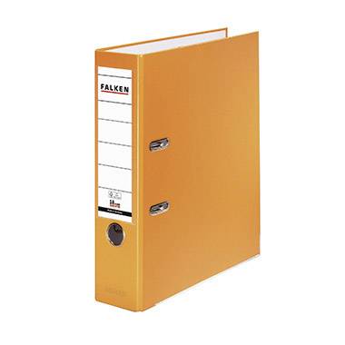 BIELLA Falken Ordner FALKEN PP-Color DIN A4 Rückenbreite: 80 mm Orange 2 Bügel 11286721