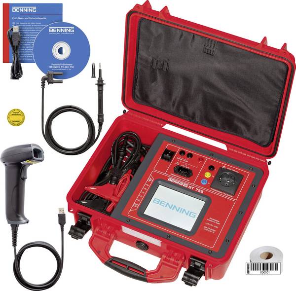 Benning ST 755 SET Gerätetester-Set  VDE-Norm 0701-0702, 0751