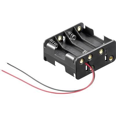 Goobay 12470 Batteriehalter 8x Mignon (AA) Druckknopfanschluss (L x B x H)  63 x 58 x 29.5 mm – Conrad Electronic Schweiz