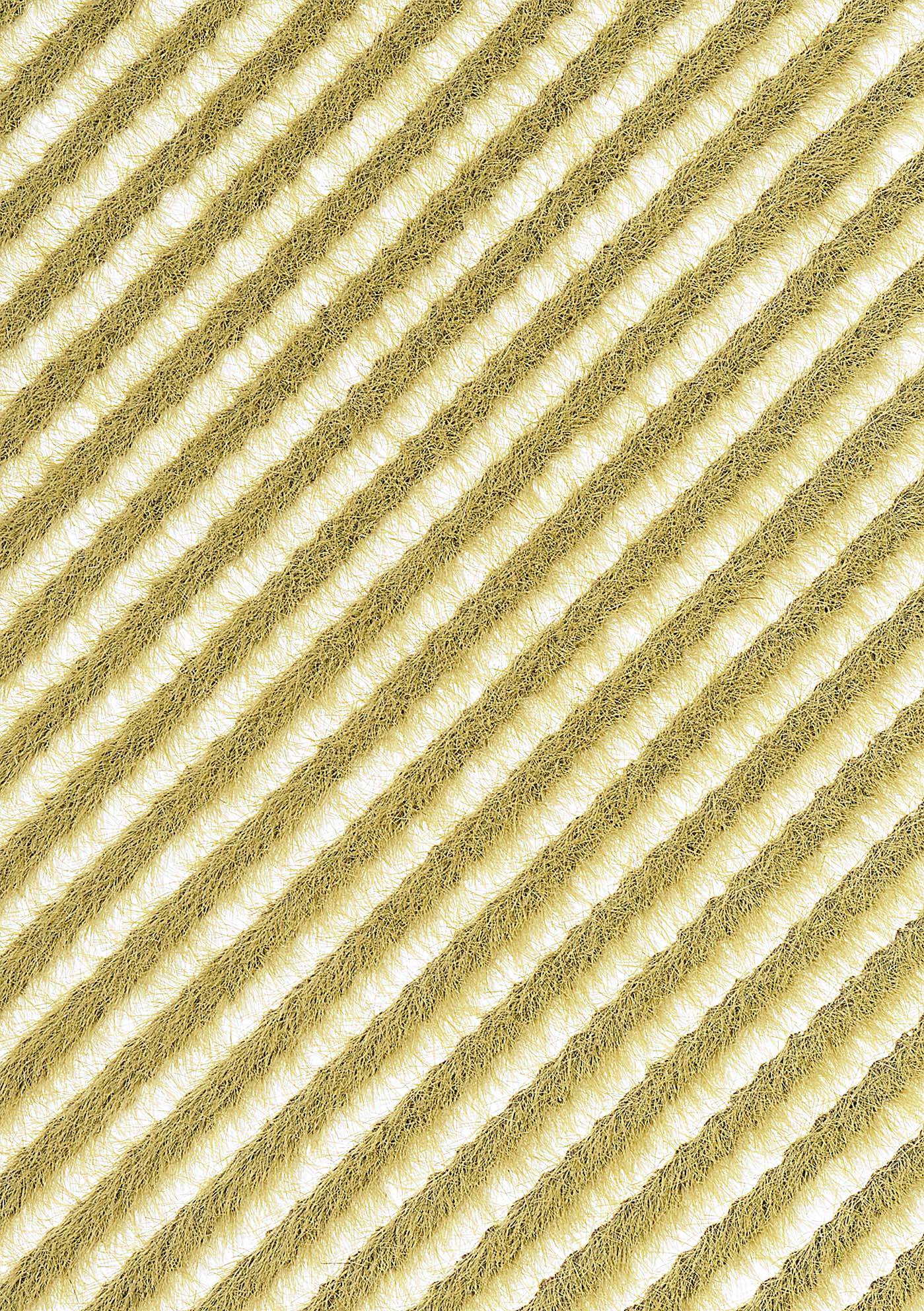 Beige und weiße diagonale Streifen in regelmäßigen Abständen, bilden ein Muster aus texturierten Linien.