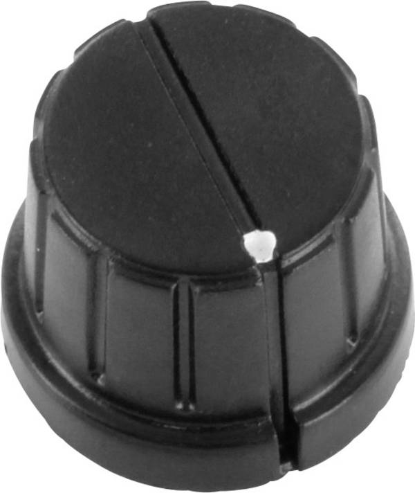 TRU COMPONENTS TC-DK16 TC-DK16 Drehknopf mit Knopfmarkierung Schwarz (Ø) 16 mm 1 St.