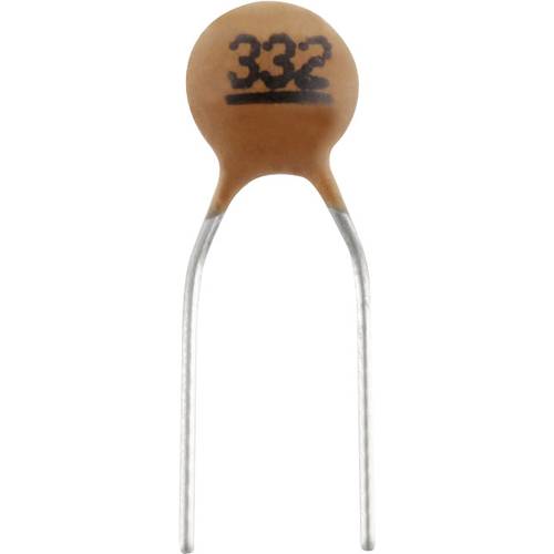 TRU COMPONENTS TC-K3,3NF5 Keramik-Kondensator THT 3.3 nF 100 V 10 % 1 St.