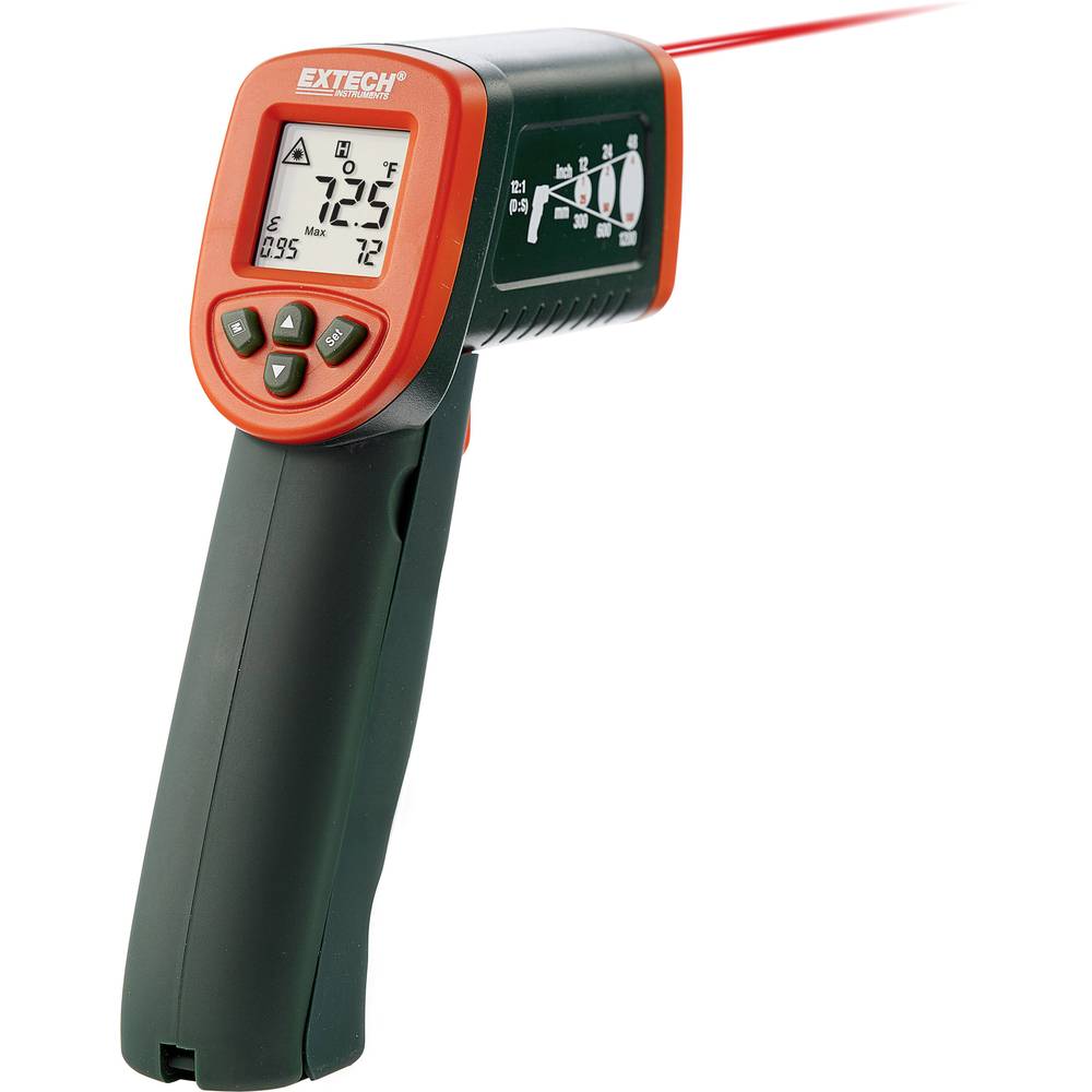 Infrarood-thermometer Extech IR267 Optiek (thermometer) 12:1 -50 tot +600 Â°C Contactmeting Kalibrat