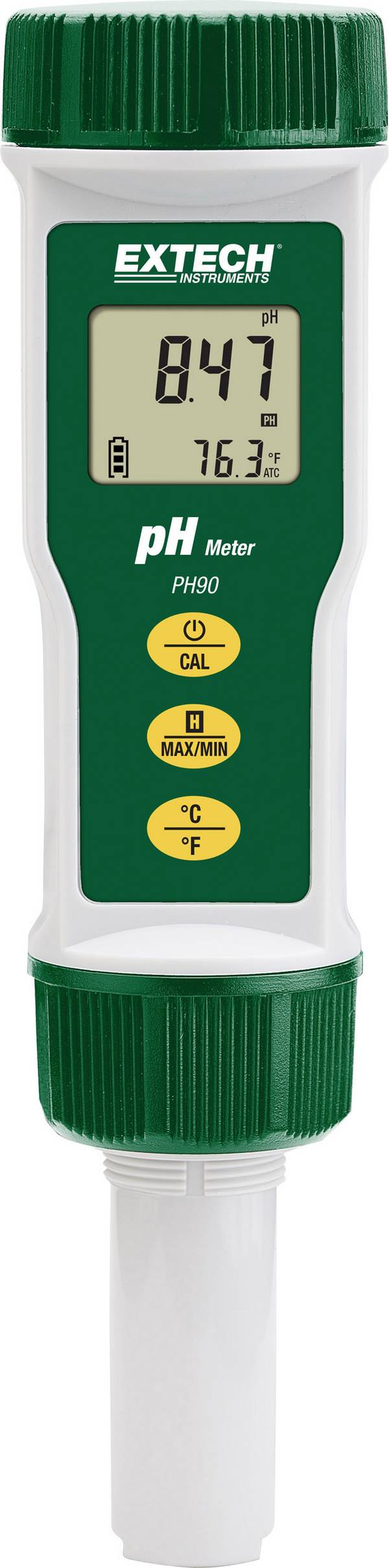 Extech PH90 pH-Messgerät pH-Wert, Temperatur
