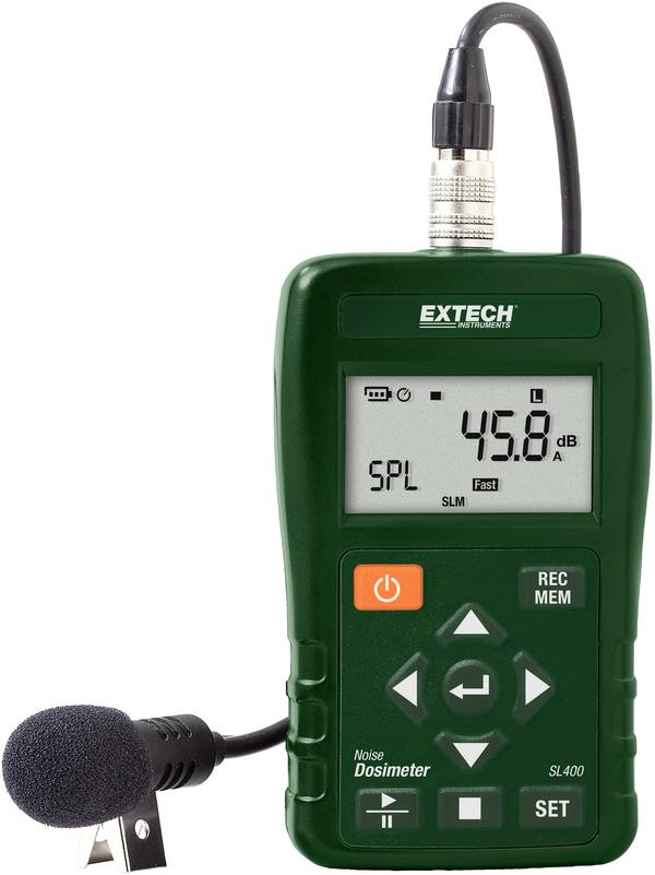 Extech Schallpegel-Messgerät kalibriert (ISO) Datenlogger SL400 30 - 143 dB 20 Hz - 8 kHz USB