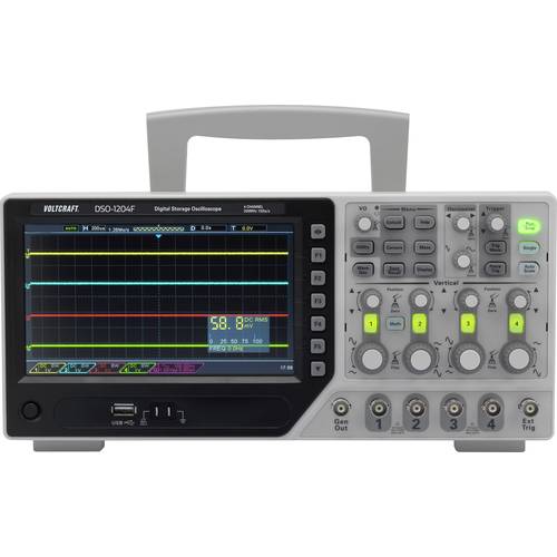 VOLTCRAFT DSO-1084F Digital-Oszilloskop kalibriert (ISO) 80 MHz 4-Kanal 1 GSa/s 64 kpts 8 Bit Digital-Speicher (DSO), Fu...