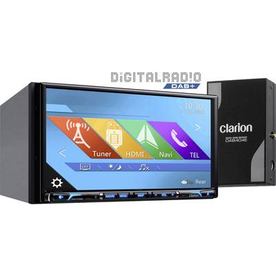 Clarion NX807EDAB Navigationsgerät, Festeinbau Europa DAB+ Tuner, Bluetooth®-Freisprecheinrichtung, AppRadio, Integriert