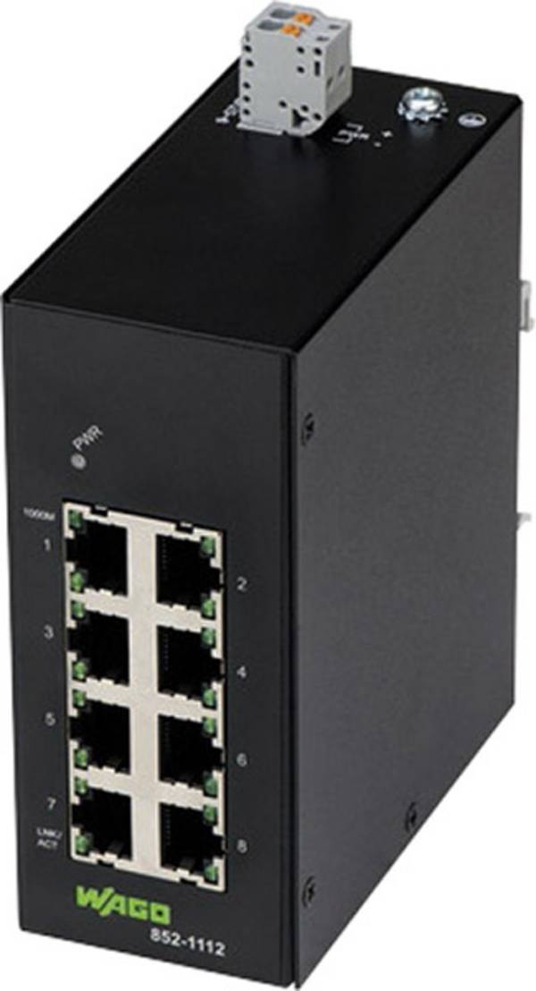 WAGO 852-1112 852-1112 Industrial Ethernet Switch 8 Port 10 / 100 / 1000 MBit/s