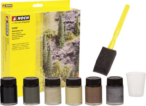 NOCH 61200 Modellbahn-Naturfarbe Beige, Ocker, Oliv, Erdfarben (earth), Grau, Schwarz  1 Set