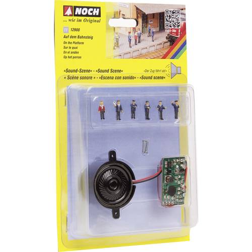 NOCH N Auf dem Bahnsteig Fertigbaustein, Sound-Szene