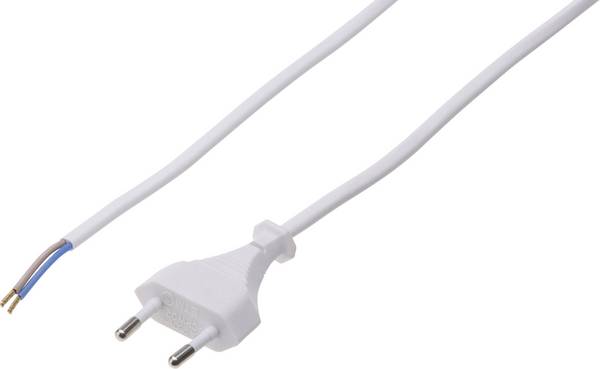Strom Netzkabel Weiß 3.00 m  Max Hauri 114375