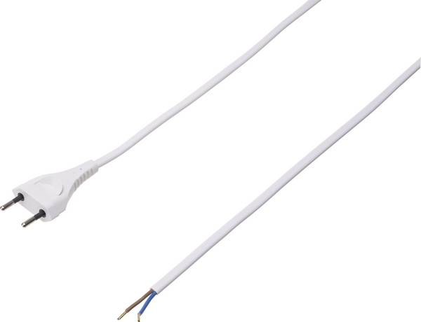 Strom Netzkabel Weiß 5.00 m  Max Hauri 114316