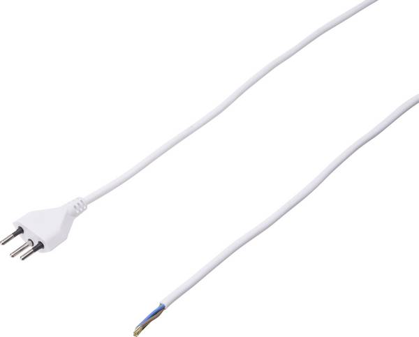 Max Hauri 114325 Strom Netzkabel  Weiß 2.00 m