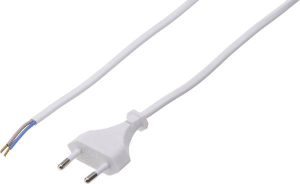 Strom Netzkabel Weiß 5.00 m  Max Hauri 114344