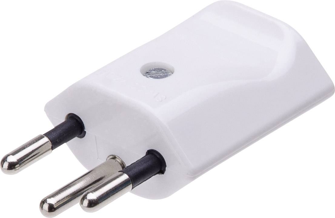 Max Hauri 111640 Netzstecker Schweiz Kunststoff 250 V Weiß
