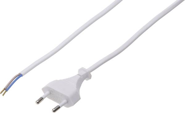 Max Hauri 114347 Strom Netzkabel  Weiß 3.00 m