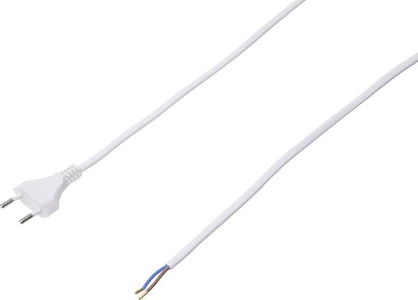 Strom Netzkabel Weiß 3.00 m  Max Hauri 114314