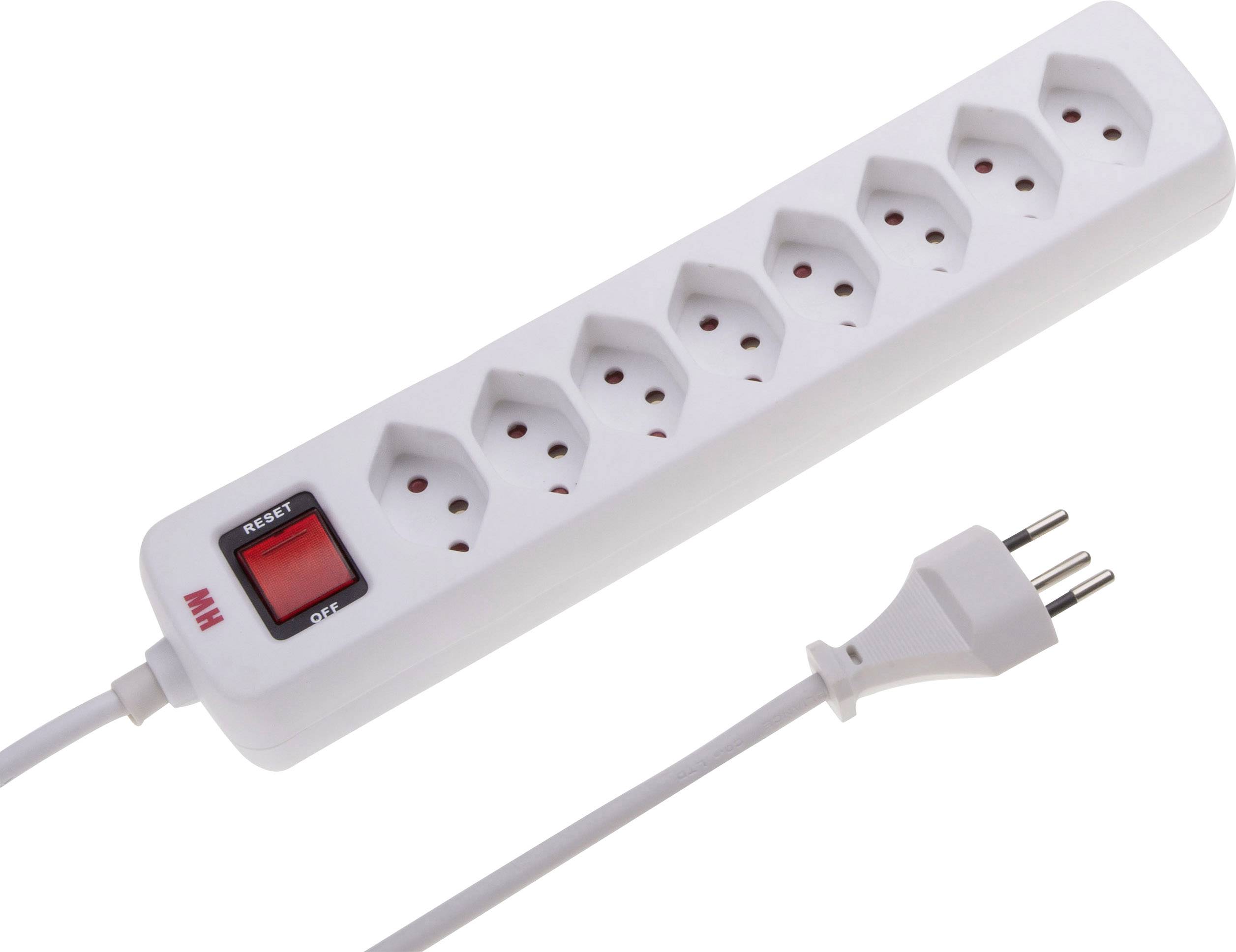 MH Basic-Line - Steckdosenleiste mit Schalter