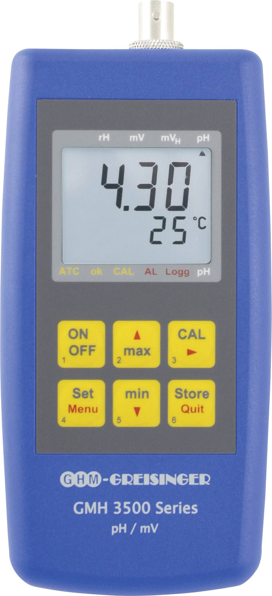 GHM Kombi-Messgerät Greisinger GMH 3511 pH-Wert, Redox (ORP), Temperatur 0.00 - 14.00 pH Kalibriert