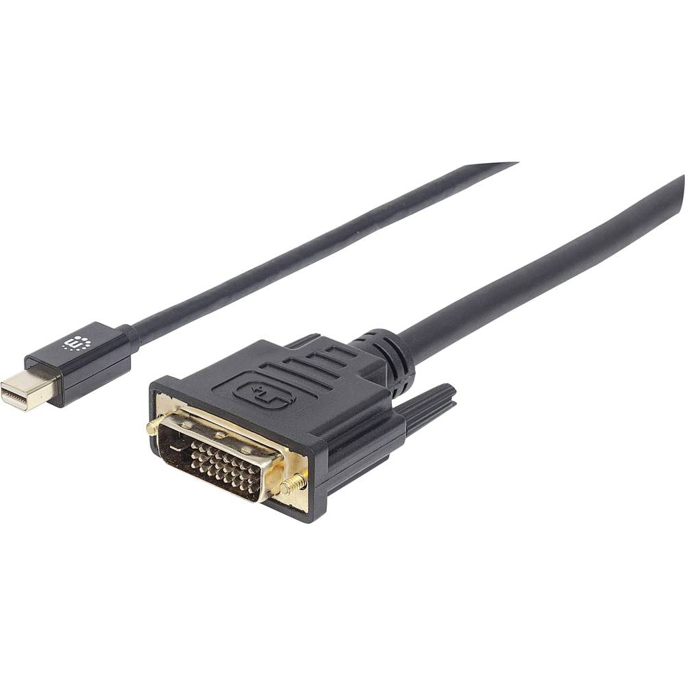 Mini-displayport-DVI Aansluitkabel Manhattan Mini-DisplayPort auf DVI-Kabel Mini-DisplayPort-Stecker