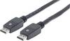 Manhattan DisplayPort Anschlusskabel DisplayPort Stecker, DisplayPort Stecker 10.00 m Schwarz 354134 4K UHD, Folienschirm, UL-zertifiziert, vergoldete Steckkontakte DisplayPort-Kabel