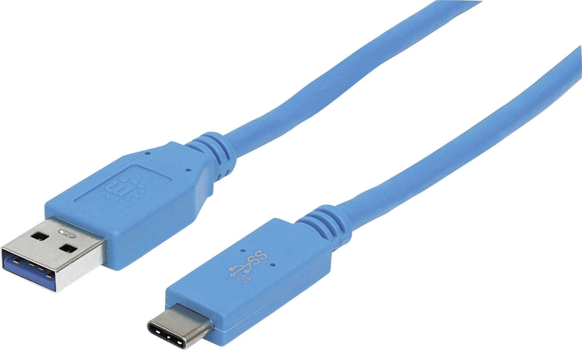 Manhattan USB-C 3.1 Gen2 Kabel C-Stecker/USB3.0 A-Stecker