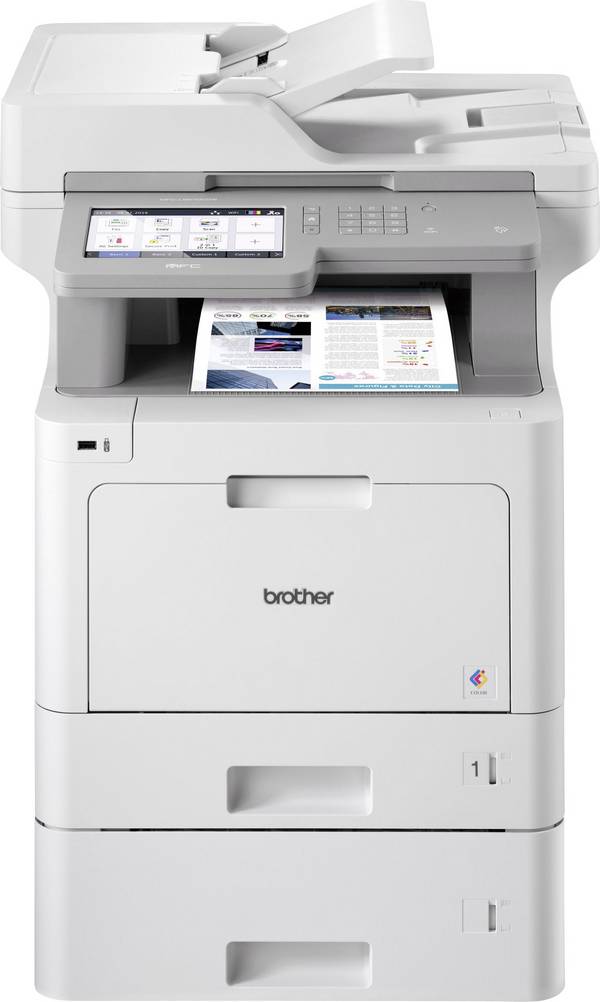 Brother MFC-L9570CDWT Multifunktionsdrucker Laser Farbe  A4 Drucker, Scanner, Kopierer, Fax LAN, WLAN, NFC, Duplex, Duplex-ADF