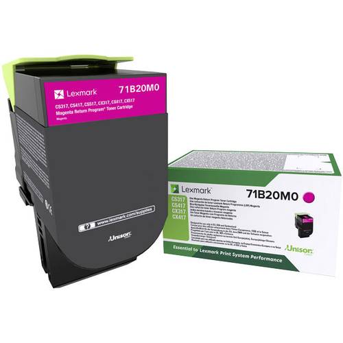 Lexmark Rückgabe Tonerkassette CS317 CS417 CS517 CX317 CX417 CX517 Original Magenta 2300 Seiten 71B20M0