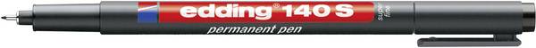 Edding Folienstift 140 S permanent pen super fine 4-140001 Schwarz