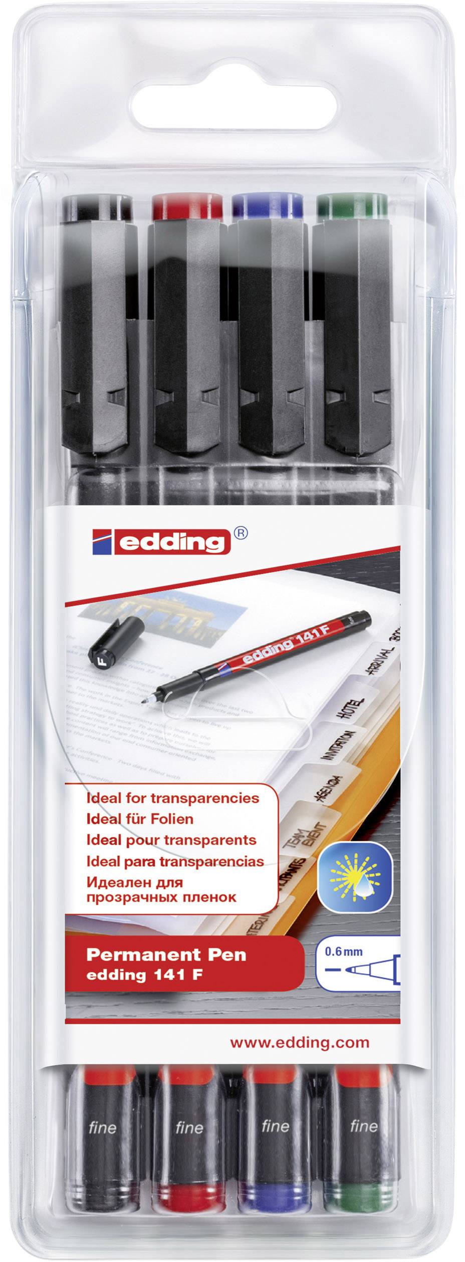Folienschreiber Permanent Pen sortiert 4 St./Pack. - Artikel: 302016099-0