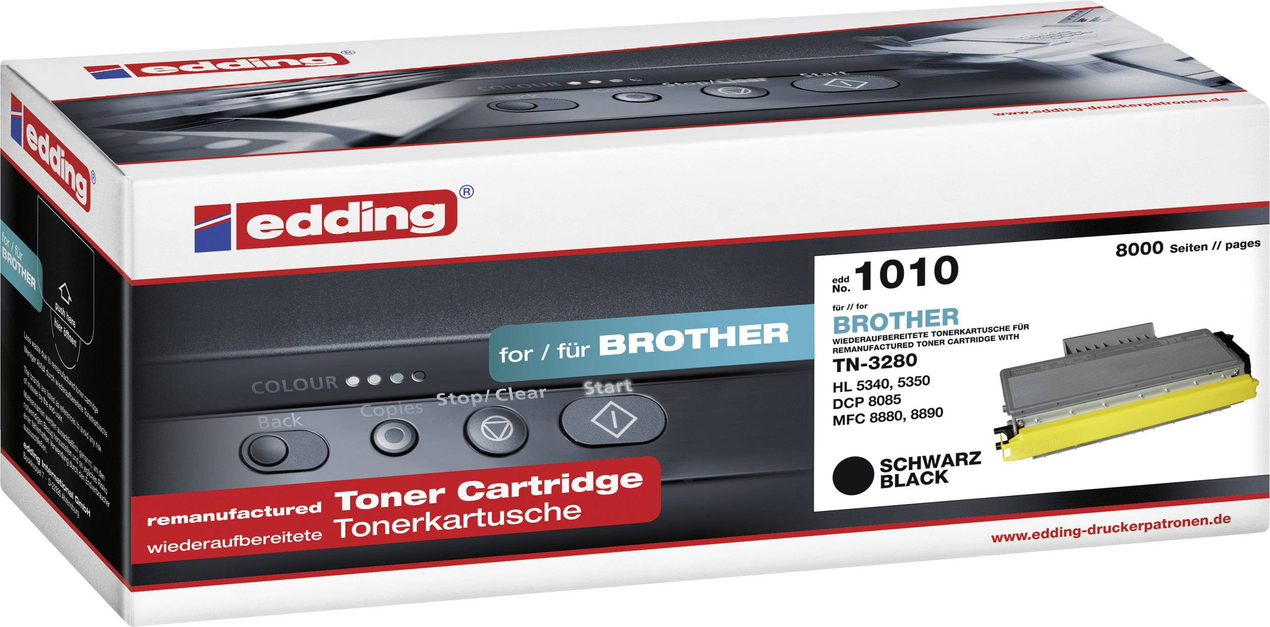 EDDING Toner ersetzt Brother TN-3230, TN-3280 Kompatibel Schwarz 8000 Seiten EDD-100