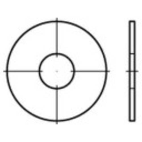 Kotflügelscheiben 10.5 mm 25 mm Stahl galvanisch verzinkt 200 St. TOOLCRAFT 159281