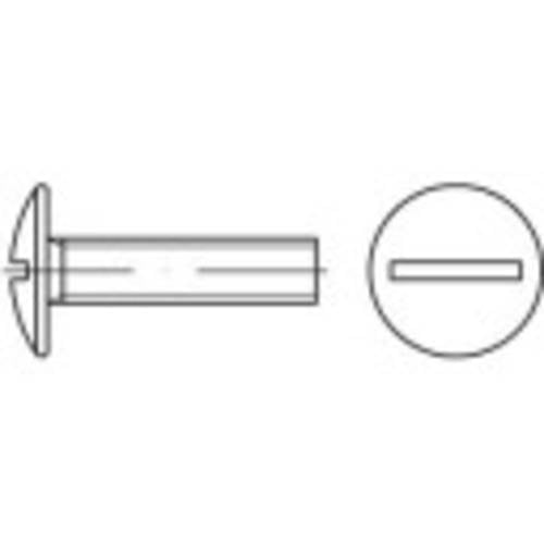 TOOLCRAFT 159312 Bordwandschrauben M6 35 mm Schlitz 88107 Stahl galvanisch verzinkt 200 St.