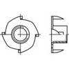 TOOLCRAFT 159330 Einschlagmuttern M8 Stahl galvanisch verzinkt 100 St.